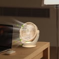 thumbnail image 7 of Desktop Fan with Night Light 3 Speed Settings Rechargeable Portable Mini Fan Adjustable Tilt for Home Office Bedroom by PALIFEUR, 7 of 7