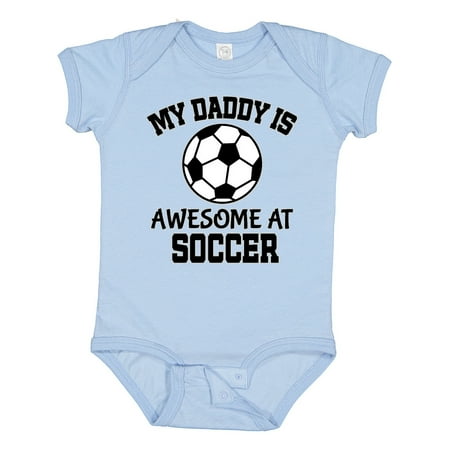 

Inktastic My Daddy is Awesome at Soccer Gift Baby Boy or Baby Girl Bodysuit