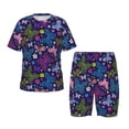 thumbnail image 1 of Balery Colorful Butterflies Conjunto de Pijama Infantil de Manga Corta con Estampado – Ropa de Dormir de Algodón Suave-3X-Large, 1 of 4