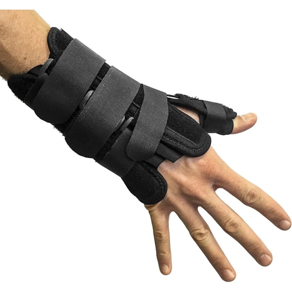 CROSSTRAP Thumb & Wrist Brace | Right or Left Hand Splint & Stabilizer with Adjustable Strap and Removable Splint (S/M)