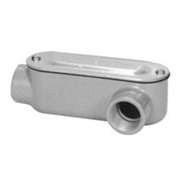 Aluminum Rigid Conduit Body LL Type Threaded with Cover & Gasket, 2.5