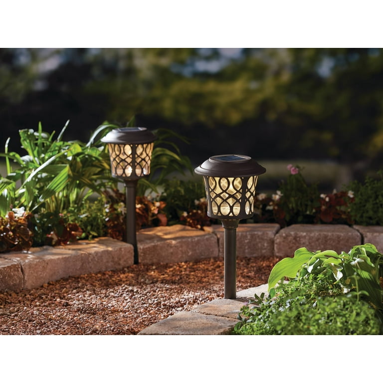 Better homes & gardens 20 on sale lumen bronze solar garden path light