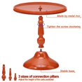 thumbnail image 4 of Juego de 3 soportes para tartas, soporte redondo de metal para tartas de postre, pizza de 8 pulgadas, 10 pulgadas, 12 pulgadas, bandeja para servir de Halloween para, 4 of 9