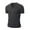 Dark Gray, variant on jsaierl Men's Short Sleeve Henley Shirts Solid Color Button V Neck Muscle T-shirts Summer Casual Slim Fit Gym Sweatshirt