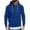 Blue, variant on Men's Cotton Half Zip Hoodie Pullover Sweaters Drawstring Hooded Plain Sweatshirt with Pocket Long Sleeve Tops (L, Green)