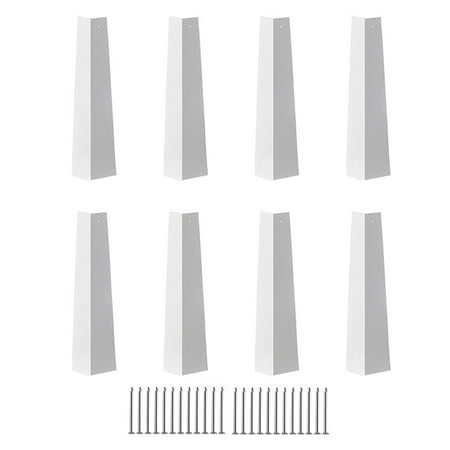 

8pcs Mobile Home Aluminum White Outside Siding Corner Covers Trim with 24 Nails