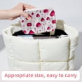 thumbnail image 6 of Valentine's Day Velvet Portable Storage Box with Removable Compartment - a Stylish Decorative Box, Bracelet Holder, and Jewelry Stand - Gift, 6 of 7
