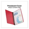 thumbnail image 2 of Universal Pressboard Report Cover, Prong Clip, Letter, 3" Capacity, Executive Red, 2 of 4