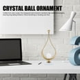 thumbnail image 3 of Adorno De Bola De Cristal Decorativo, Soporte De Exhibición De Gotas De Agua De Arte Del Hierro Dorado Con Base Para Decoración De Escritorio De Oficina Familiar, 3 of 7