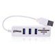 thumbnail image 4 of Mini lector de tarjetas de memoria USB 2.0 + concentrador USB, interfaz USB blanca oso de fresa Electrónica, 4 of 6