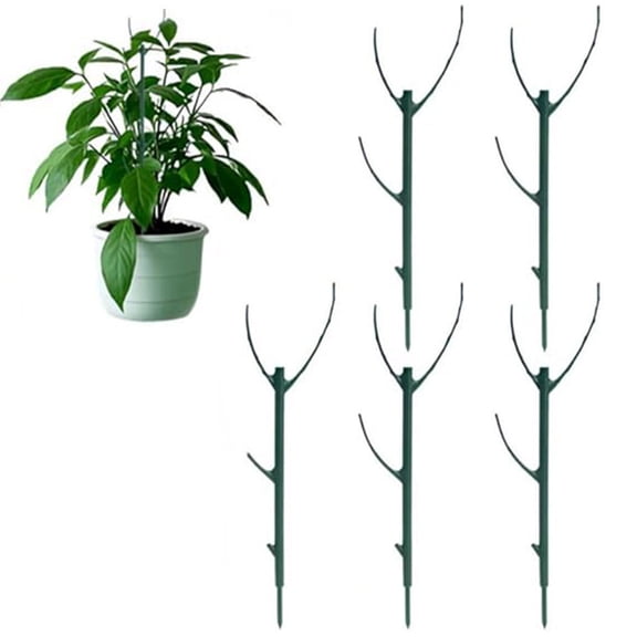 Plant Support,Plant Sticks,5PCS Stackable Support Stakes, Durable Climbing Support Poles with Monstera Moss Support, Adjustable Plant Support Sticks for Indoor and Outdoor Use(5pcs)
