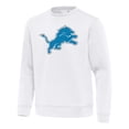 thumbnail image 2 of Men's Antigua White Detroit Lions Relevant Lightweight Pullover Sweatshirt, 2 of 3