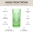 thumbnail image 4 of Juego de 4 vasos altos de Tritan irrompibles de BELLAFORTE, color verde, 532 ml, 4 of 7