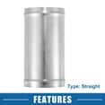 thumbnail image 5 of Universal Aluminum Alloy Intake Piping Adapter 63mm 2.5" OD 4.72" 120mm Length Pipe Connector (Set of 2), 5 of 6