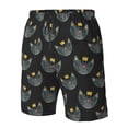 thumbnail image 5 of Naloa Faces Of The Cat Men's Beach Shorts, Surfing shorts, Swim trunks, Quick Dry Swim Trunks for Surfing Beach Fun - Small, 5 of 9