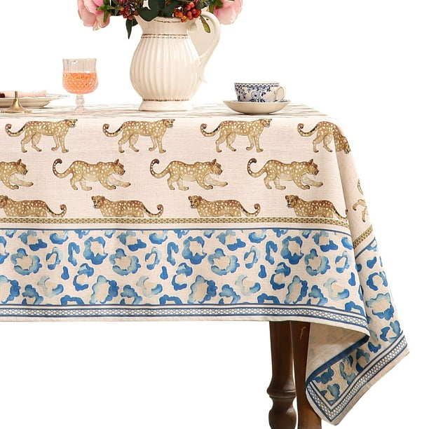 Mantel de lino de diseño, pequeño, rectangular, 140 x 180 cm
