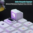 thumbnail image 2 of Custom Keycaps for Esc Key and Tab Key - Magnetic Light Transmission Keycaps - Classic Retro Mechanical Backlit Keyboard Esc Tab Keycap for GK61 GK64 SK87 GH60 PC Gamer ect Most Keyboard, 2 of 7