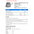 thumbnail image 2 of Fuel Tank - Compatible with 1980 - 1985 Chevy Impala 1981 1982 1983 1984, 2 of 2