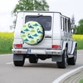 thumbnail image 7 of Kll Cute Dinosaur Blue Green Tire Cover,Universal Wheel Tire Cover For Trailer, Rv, Suv, Truck,Camper And Many Vehicle,(15 Inch), 7 of 7
