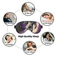 thumbnail image 7 of Salouo Astronaut Floating purple Space Pattern Sleep Mask,Sleep Eye Mask & Blindfold Eye Sleep Shade Cover with Elastic Strap Soft Eye Cover Eyeshade for Night Sleeping Travel & Nap, 7 of 7