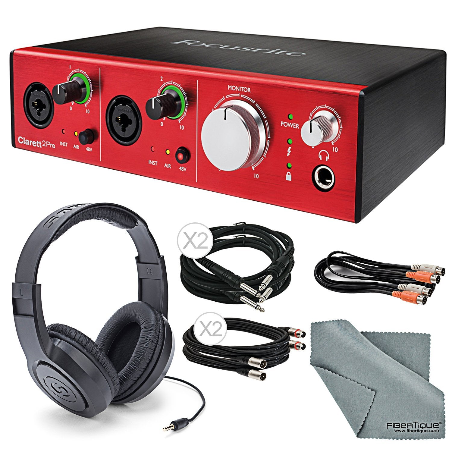 Focusrite Clarett 2Pre Thunderbolt 付属品付 【WEB限定】 - DTM・DAW