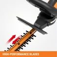 thumbnail image 3 of WORX 20” 20 Volt Battery Powered Power Hedge Trimmer, Lightweight Compact, 3 of 9