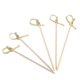 thumbnail image 2 of Palillos de bambú desechables para cóctel, 100 Uds., con decoración anudada (12cm), 2 of 8