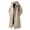 Khaki, variant on Men's Long Trench Coat with Hood Winter Thermal Warm Casual Fashion Jackets Outdoor Hiking Windbreaker for Men Black XXXL
