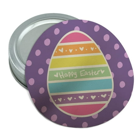 

Cute Rainbow Happy Easter Egg Round Rubber Non-Slip Jar Gripper Lid Opener