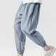 thumbnail image 5 of Pantalones largos de verano para hombre, leggings casuales de algodón y lino para exteriores, pantalones para hombre, 5 of 5