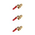 thumbnail image 3 of mmirethe Various Type Ball Valve Threaded Brass Ball Valve MM 12mm Red 3Set, 3 of 6
