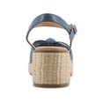 thumbnail image 4 of Journee Womens Hally Raffia Outsole Platform Dress Sandals, 4 of 10