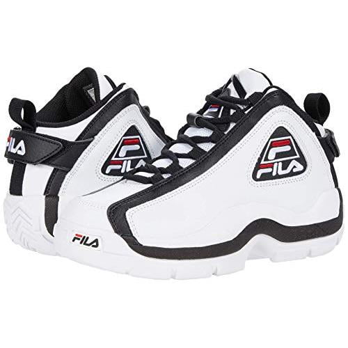 FILA; Unisex Kids Casual Dress Shoes High-Top Sneaker, WHT/BLK/FRED, Size 5 Big Kid FILA; Unisex Kids Casual Dress Shoes High-Top Sneaker, WHT/BLK/FRED, Size 5 Big Kid