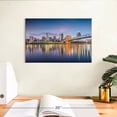 thumbnail image 3 of Elephant Stock Cincinnati City Skyline Wall Art - Horizontal Canvas Wall Art - Living Room Wall Decor - Places Canvas - Gray And Blue Decor - 12" x 8", 3 of 8