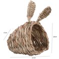 thumbnail image 4 of Straw Hamster Hut Creative Grass Rabbit House Pet Grass Nest Rabbit Grass Bed, 4 of 10