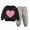 A15-Black, variant on Girls Outfit Set Cute Flower Print Long Sleeved Sweatshirt Pants 2Pcs Set for 6-24 Months 2T 3T 4T 5T 6T Children Pink,3-4 Years