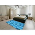 thumbnail image 4 of Ahgly Company Indoor Rectangle Patterned Neon Blue Area Rugs, 4' x 6', 4 of 6