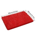 thumbnail image 3 of Kingtowag Bath Mat, Bright Red Bathroom Carpet Won'T Slip Bathroom Mat Soft and Comfortable Furry Thickened Bathroom Carpet Machine Washable Reusable, 1Pc Bathroom Mat Red, 3 of 9