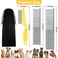 thumbnail image 2 of Syenll Dog Combs for Cats Dogs, Pet Grooming Set for Removing Float Tangled Hair, Durable Tear Stain Dog Flea Comb for Pets, 2 of 8