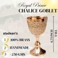 thumbnail image 2 of Vaso para beber ALADEAN Prince Vintage de latón, 2 of 4