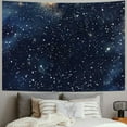 thumbnail image 2 of PRATYUS Night Sky Stars Tapestry Wall Hanging, Dark Blue Galaxy Universe Space Room Wall Art Tapestries, Starry Sky Cosmic Aesthetic Wall Tapestry for Bedroom Livingroom Office Dorm 40x30inch, 2 of 6