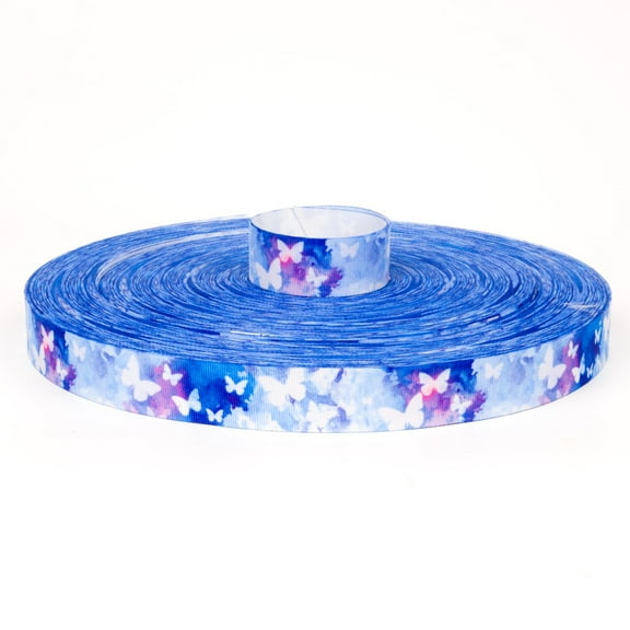 Country Brook Design® 7/8 inch Watercolor Butterflies Grosgrain Ribbon, 5 Yards