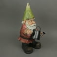 thumbnail image 3 of Things2Die4 Garden Gnome With Watering Can Resin Sculpture 15 inches High, 3 of 4