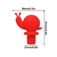 thumbnail image 3 of JoyMoreHome Snail Wine Bottle Stopper, Silicone Stoppers, Reusable, Leak Proof, Cute, Fun, Decorative, 3 of 5