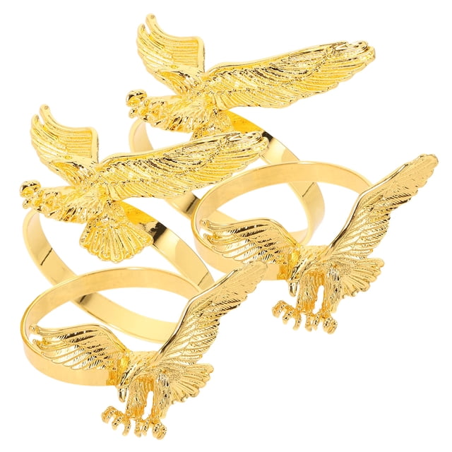FUTUREORYY 4Ud Para Servilletas Metálicos Dorados Con De Águila Para De