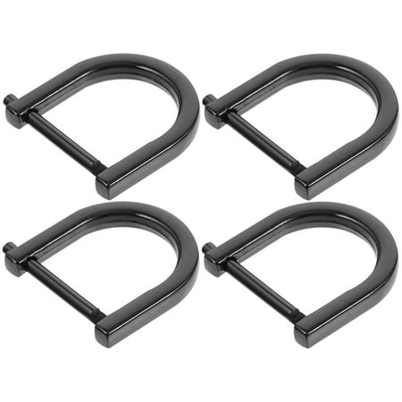 

D Ring 4PCS Luggage Accessories Shoulder Strap Adjustment Ring Zinc Alloy Semi-Circular D Ring for Bags Metal