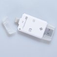 thumbnail image 3 of Lecteur Flash USB Universel SD TF Lecteur de Carte pour Iphone Androïde et Ordinateur Blanc, 3 of 8