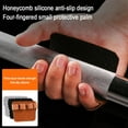 thumbnail image 3 of 1 Paire de Gants de Musculation en Cuir de Vache Quatre Doigts Antidérapants, 3 of 8