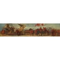 thumbnail image 2 of Hans Makart 18x7 Gold Ornate Wood Frame and Double Matted Museum Art Print Titled - Draft for the Pageant in 1879 - the Railroaders (1879), 2 of 4
