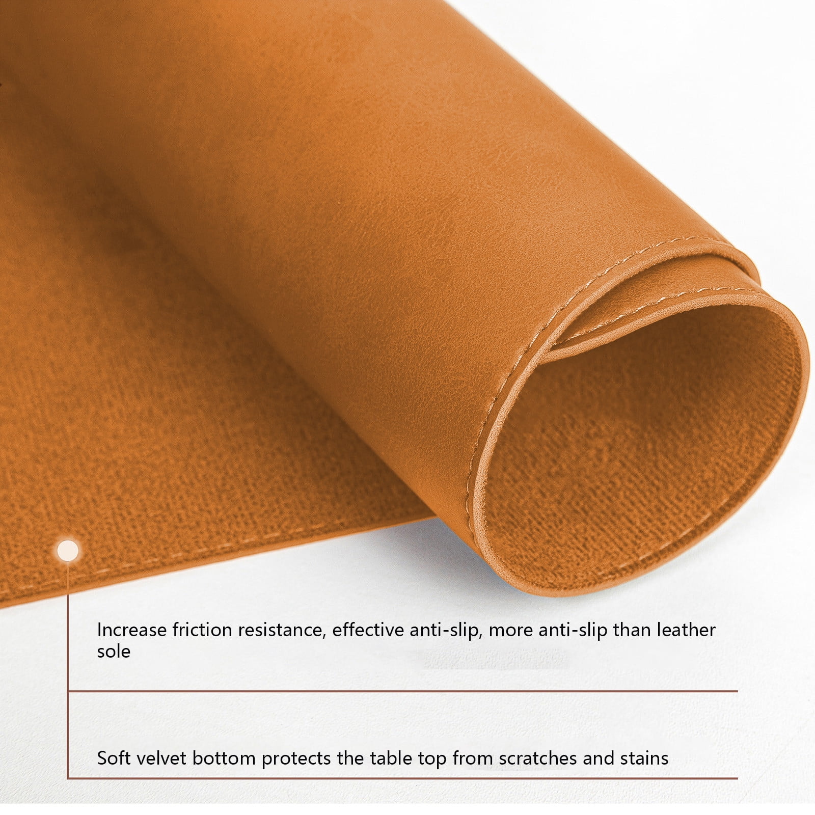 Gmogad Large Gaming Mouse Pad, 40x80cm Non-Slip PU Leather Mousepad - Extra Large Desk Mat for Gaming, Office, Computer, Keyboard, Cork Base, Easy Clean